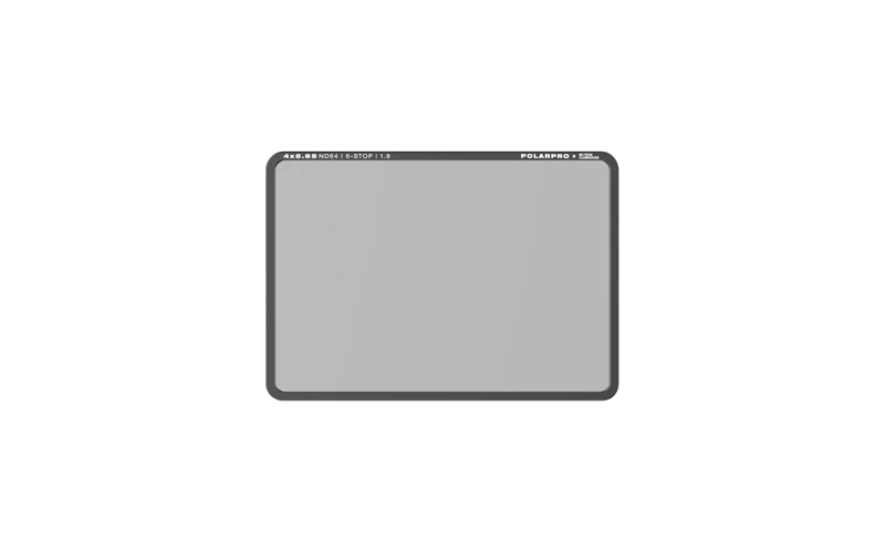 PolarPro - ND64-4x5.65 Filter - Fully Encased Filters - 6-Stop Neutral Density - Aluminum Frame - 100% Visible Filter Etchings - Fingerprint-Free Handling - Enhanced Color Accuracy