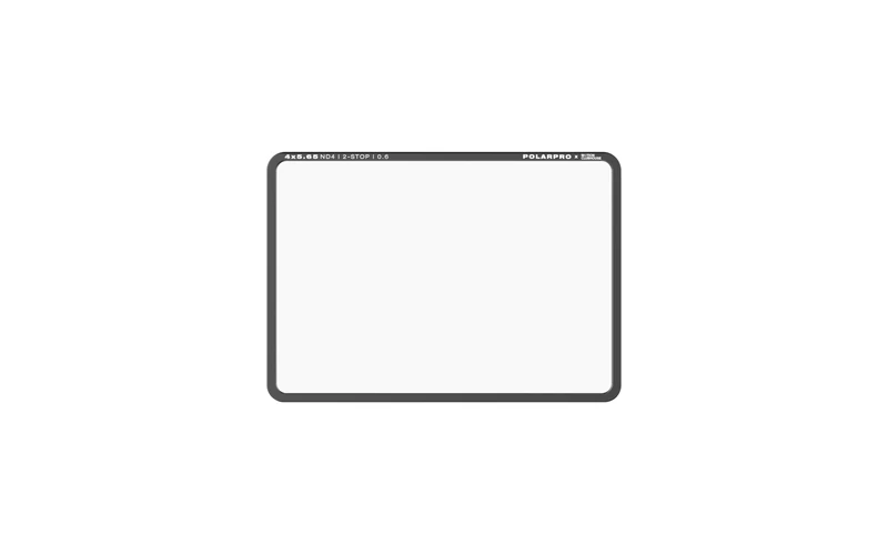 PolarPro - ND4-4x5.65 Filter - Fully Encased Filters - 2-Stop Neutral Density - Aluminum Frame - 100% Visible Filter Etchings - Fingerprint-Free Handling - Enhanced Color Accuracy