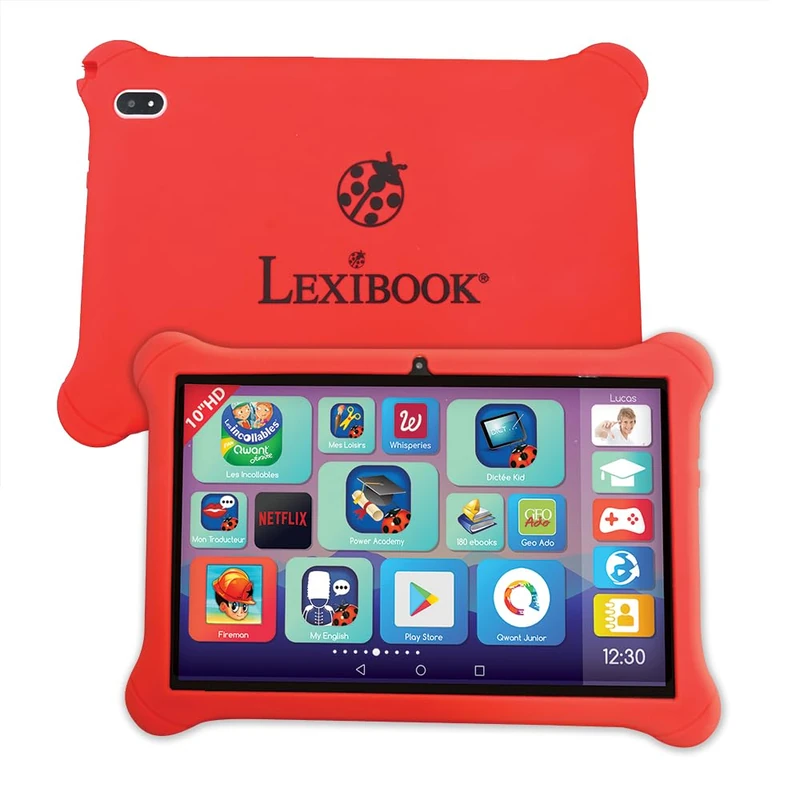 Lexibook, Lexipad® 10'' Android™ Educational Tablet, Designed for the Whole Family, Educational Content and Fun, Parental Control, TLN10FR