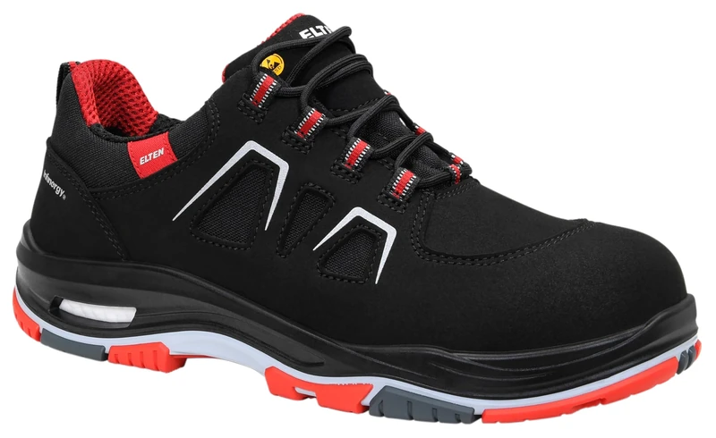 ELTEN Alan Xxtp Black-Red Low ESD S3s, Industrial Boots Unisex-Adult, Black, 39 EU/UK 6, Black, 5 UK