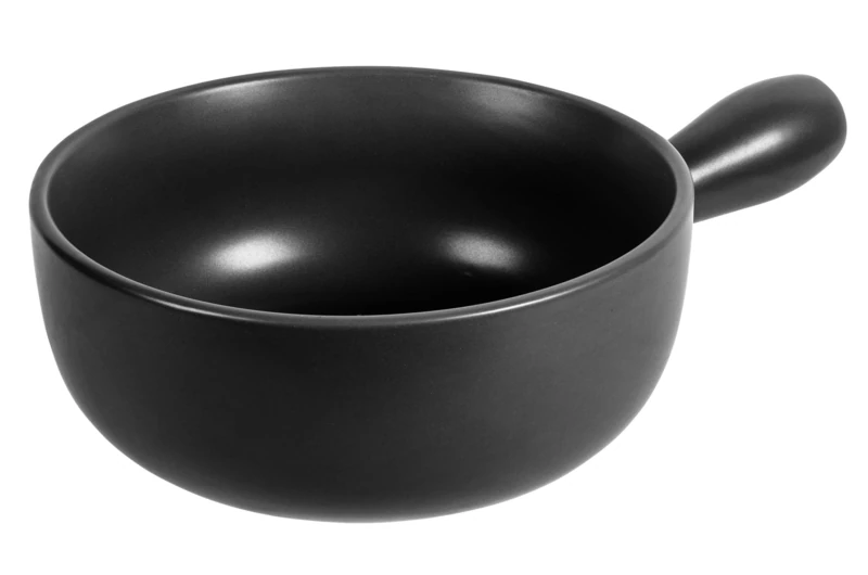Kuhn Rikon Fondue Pot Classic Black 23cm - Handmade in Switzerland from Red Clay, 2.6L Ceramic Caquelon with Elegant Glaze, Perfect for Cheese Fondue Nights, 4–6 People