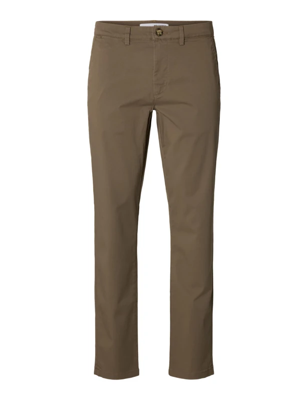 SELECTED HOMME Mens Slh175-slim New Miles Flex Pant Noos Chino Trousers, Morel., 33W / 32L UK