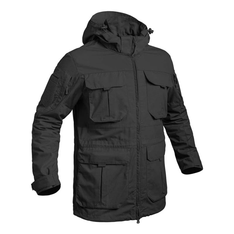 A10 Equipment Fighter Long Jacket Black, XS
