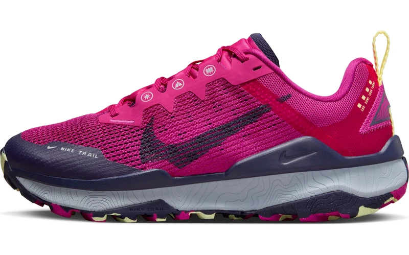 NIKE Women's WMNS React Wildhorse 8 Low, Fireberry Purple Ink Fierce Pink, 8 UK - Image 1