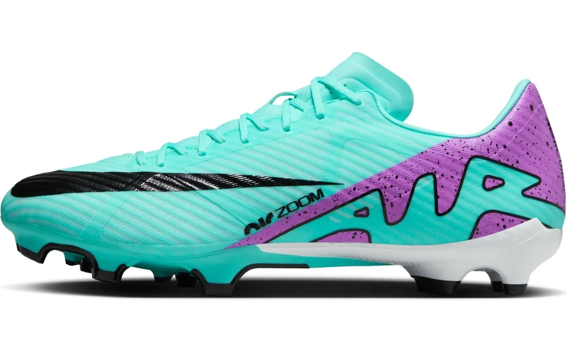 Nike Zoom Vapor 15 Academy FG/MG - Men's Bass, Hyper Turq Fuchsia Dream Black White, 7 UK