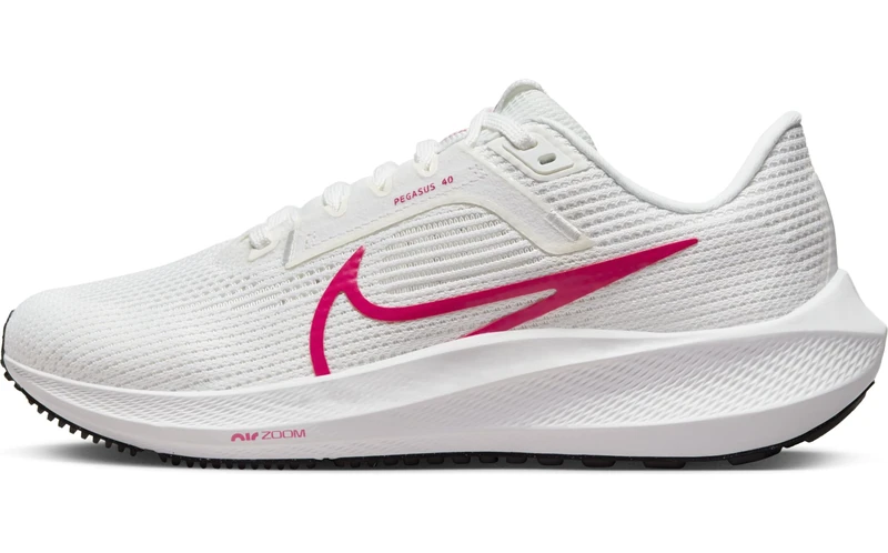 NIKE Women's WMNS Air Zoom Pegasus 40 Low, Summit White Fireberry MTLC Summit White, 6.5 UK