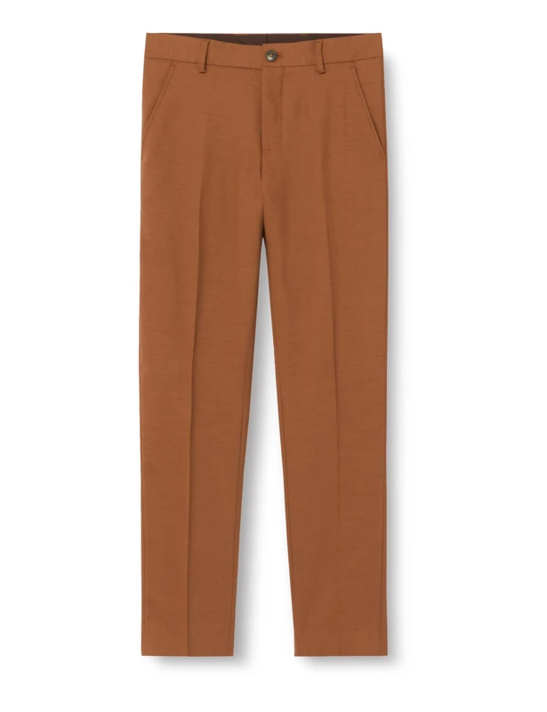 SELETED HOMME Men's Slhslim-Neil TRS B Noos Suit Pants, Brownie, W42
