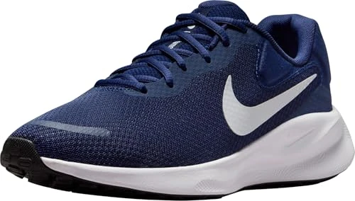 Nike Men's Revolution 7 Sneaker, Midnight Navy/Pure Platinum-Bl, 6