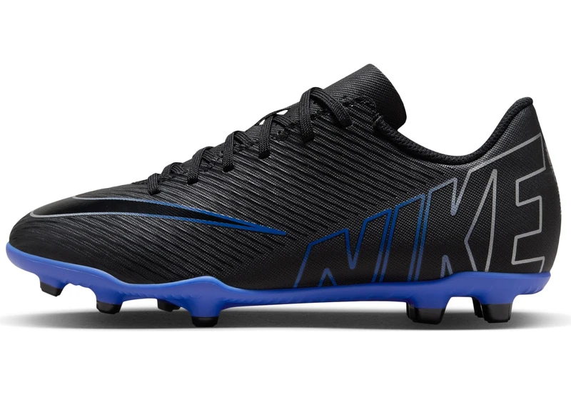 NIKE Vapor 15 Club Fg/Mg Sneaker Black/Chrome-Hyper Royal 5.5