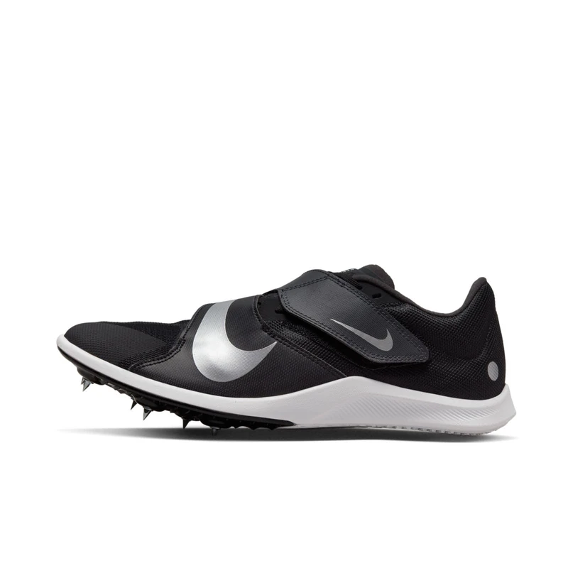 NIKE Men's Rival Jump Athletics Jumping Spike, Black Metallic Silver Smoke Grey, 8 UK