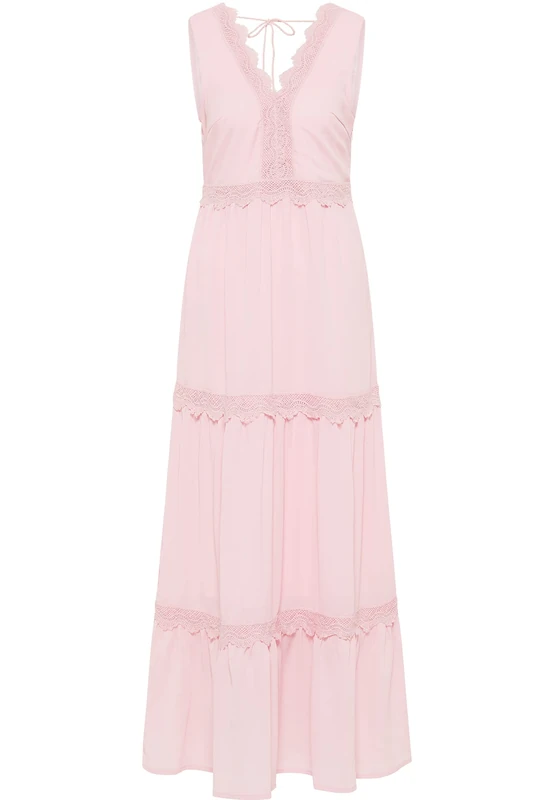 IZIA Women's Spaghetti Dress Maxi, M