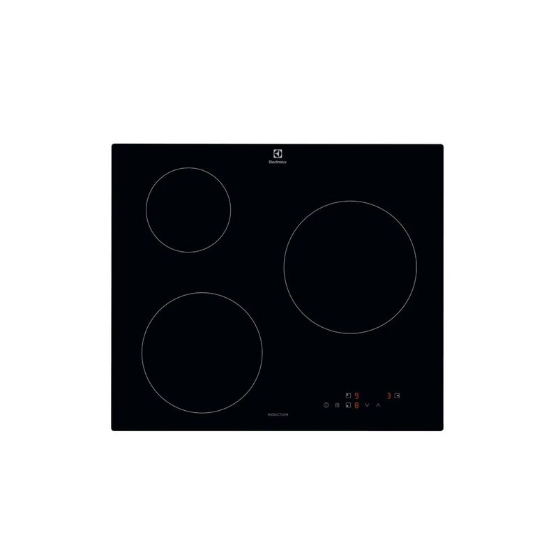 Electrolux CIB60320CK Induction Hob, 60 cm, 3 Cooking Zones, Intensity Levels, PowerBoost Function, Fast Heating, Timer, Safety Lock