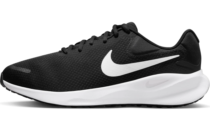 Nike FB8501-002 Revolution 7 (Extra Wide) Men Black/White UK 5