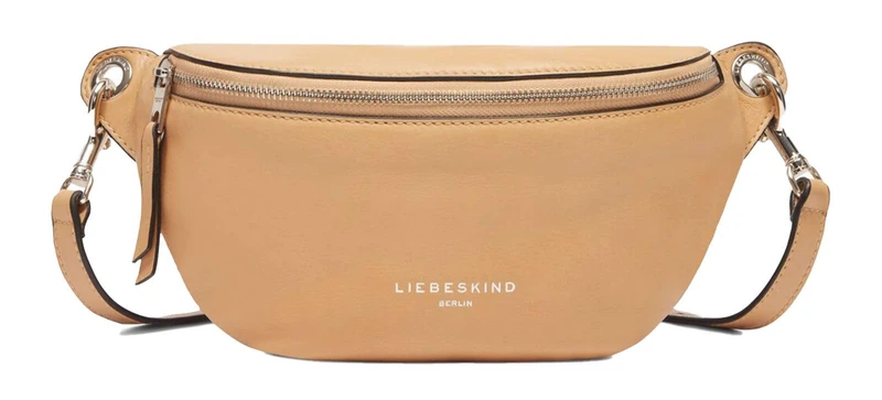 LIEBESKIND BERLIN Leather cross body bag Seasonal Noos Sheep Natural Tavia Belt Bag Beige
