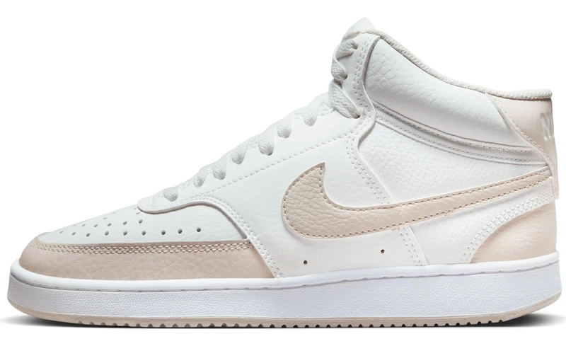 Nike CD5436 NikeCourt Vision Mid Women Summit White/LT Orewood BRN-White UK 3.5