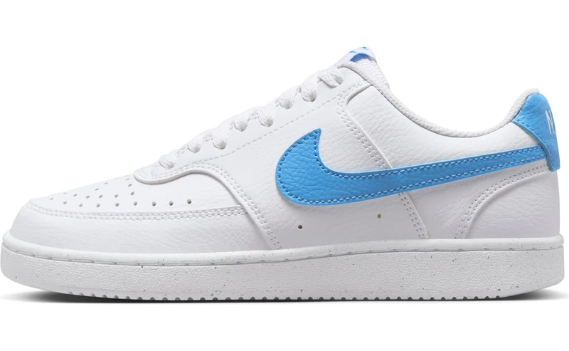 NIKE Court Vision Low Next NAT SneakerWomen, White University Blue, 40 EU