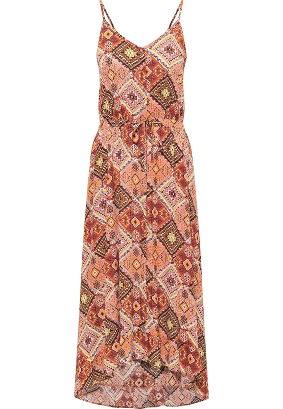 usha FESTIVAL Women's Maxi Dress with Ethnic Print, XL