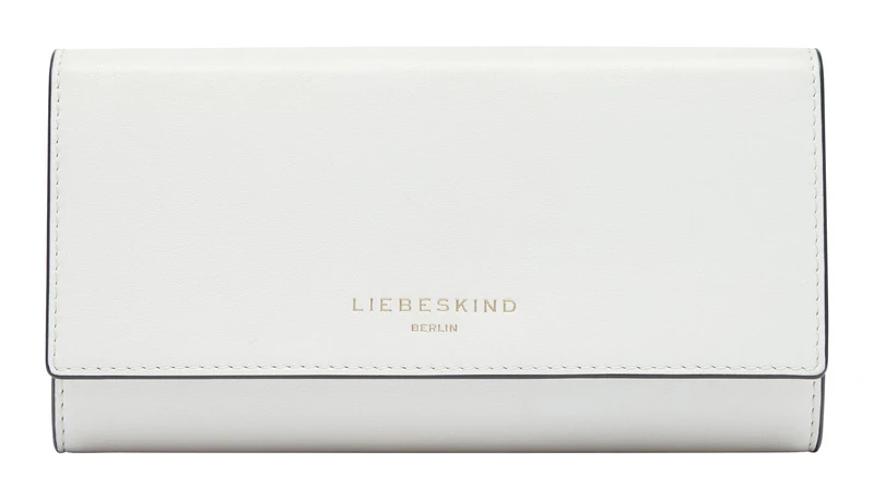 LIEBESKIND Berlin Leather Purse Kodiaq Sheep Hilla Valentina Wallet Arctic Creme-White