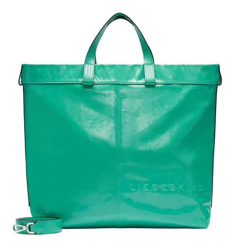 LIEBESKIND Women's L-Elvira Pt Crinkle-Jade Tote - Small