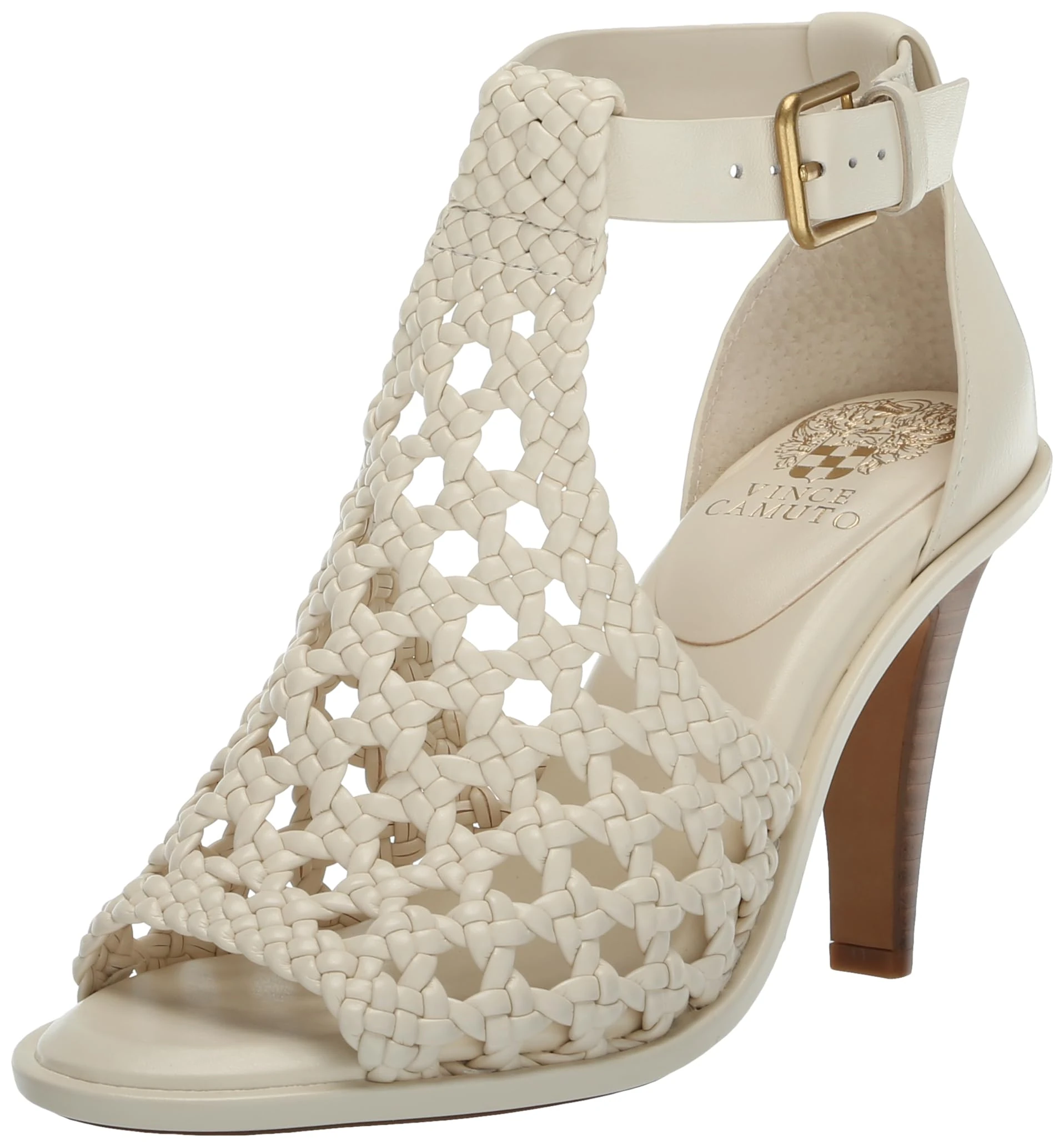 Vince Camuto Women's Frasper Heeled Sandal, Creamy White, 9 UK