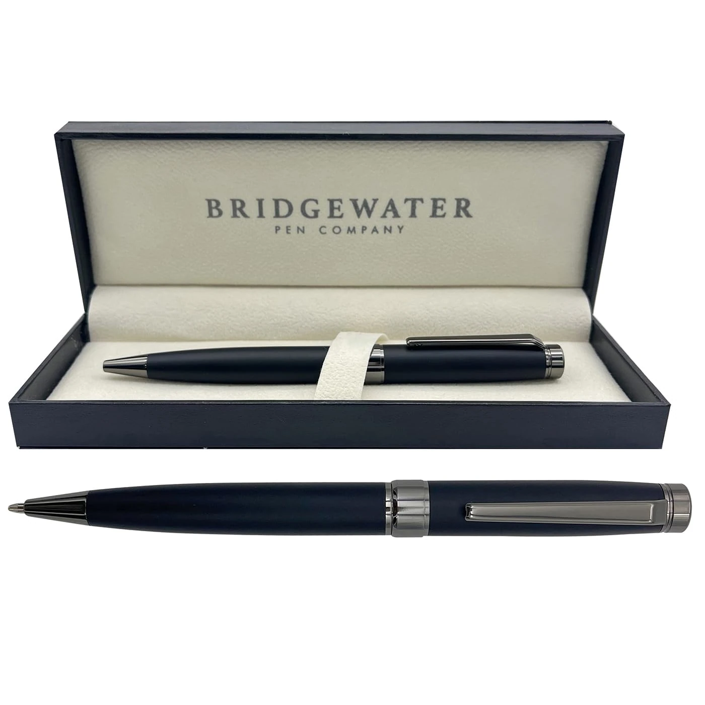 Bridgewater Pen Company Executive Ball Point Pen Collection, Boxed & Sleeved (Galway, Gloss Black)