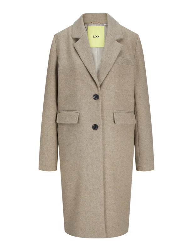 JJXX Women's Jxemma Mid Coat OTW, Feather Grey/Detail: Melange, L