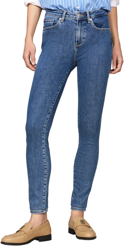 Tommy Hilfiger Women's Skinny Fit Jeans, Blue (Zef), 27W/32L