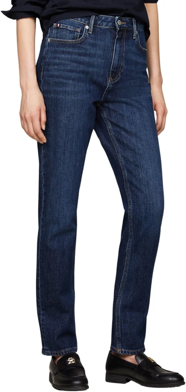 Tommy Hilfiger Women's Slim Fit Jeans, Blue (Dark Blue), 24W/34L