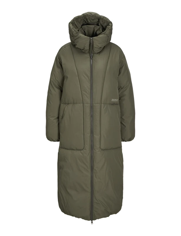 JJXX Women's Jxlolly Long Puffer Coat OTW Quilted Jacket, Grape Leaf, XS - Image 1