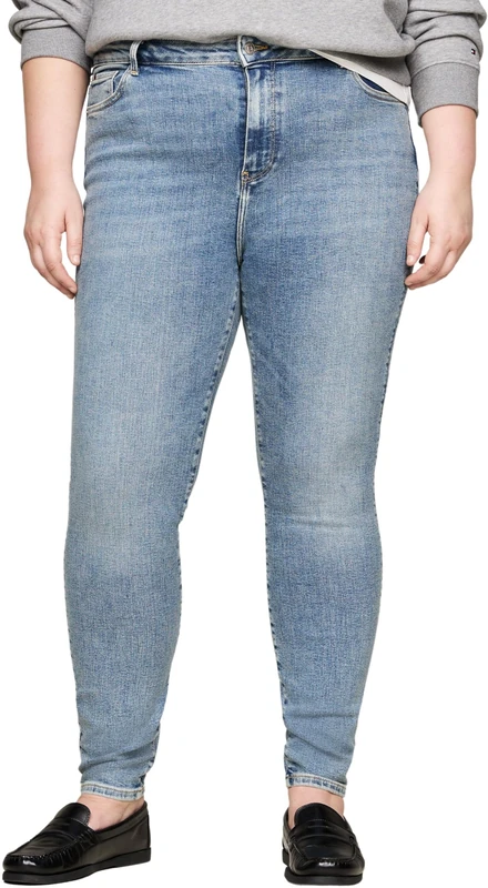 Tommy Hilfiger Women's Curve Harlem Skinny Fit Jeans, Blue (Kate), 26