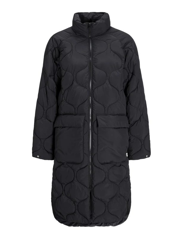 JJXX Women's Jxsena Quilted Coat OTW Jacket, Black, XL
