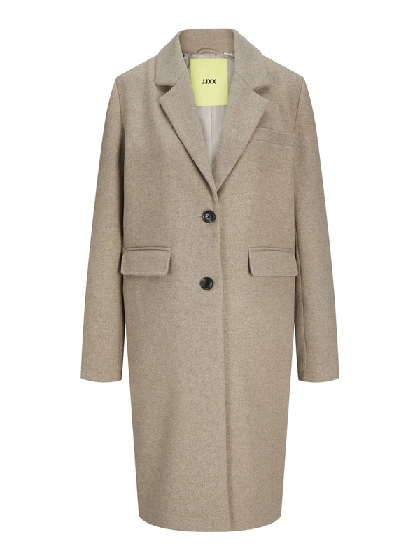 JJXX Women's Jxemma Mid Coat OTW, Feather Grey/Detail: Melange, M