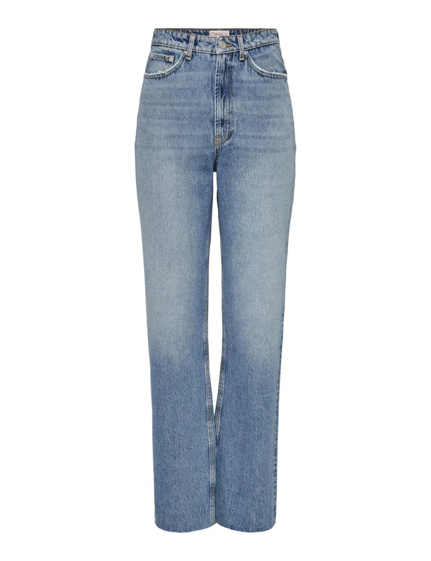 ONLY Women's High-Waist Jeans, Medium Blue (Medium Blue Denim), 26W x 32L
