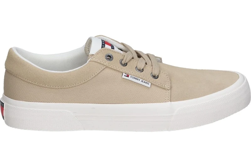 Tommy Jeans Men's Tjm Vulc. Skate Derby Em0em01427 Mid Top, Beige Gentle Gold, 10 UK