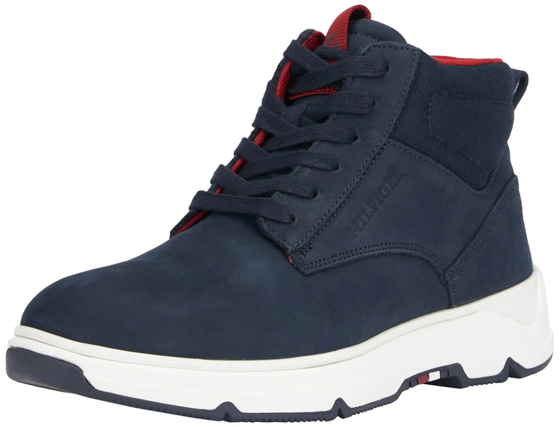 Tommy Hilfiger Men HILIFGER NUBUCK HYBRID CHUKKA, Desert Sky, 41 EU