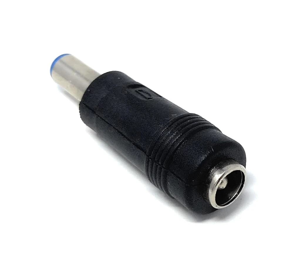 DRUT 1pcs. 5.5mm x 2.1mm Male Plug to 5.5mm x 2.5mm Female Socket DC Power Adapter Cable Lead Converter for CCTV, Led Lights, Music Instruments Black