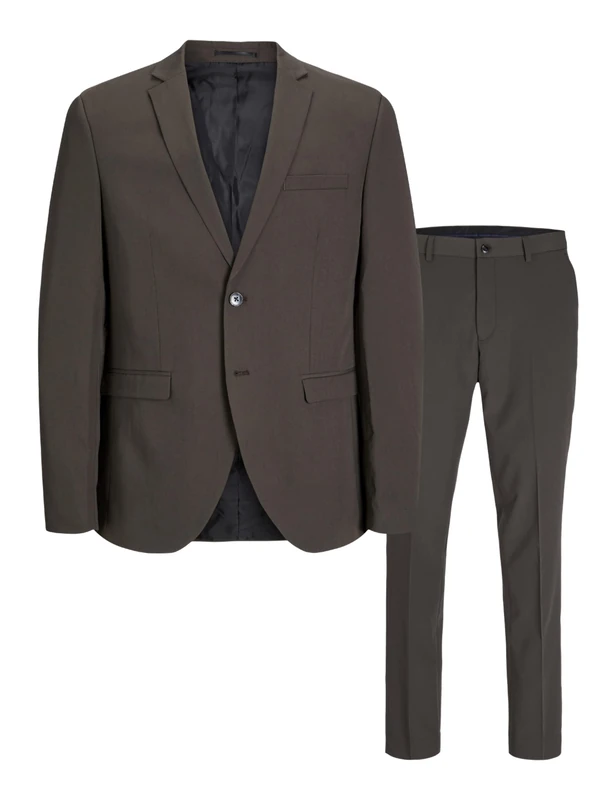 JACK & JONES Men's Jprcosta Suit, Mulch/fit: Super Slim fit, 46