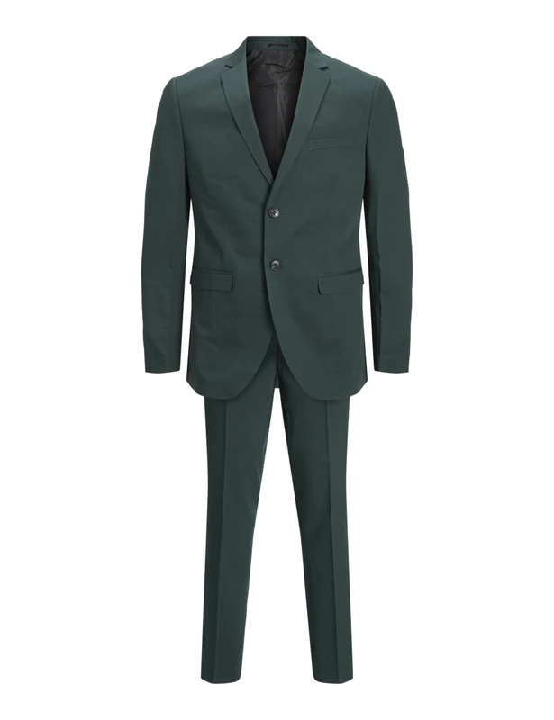 Jack & Jones JPRFRANCO Super Slim Fit Single Breasted Blazer and Tailored Trousers, Darkest Spruce, 52