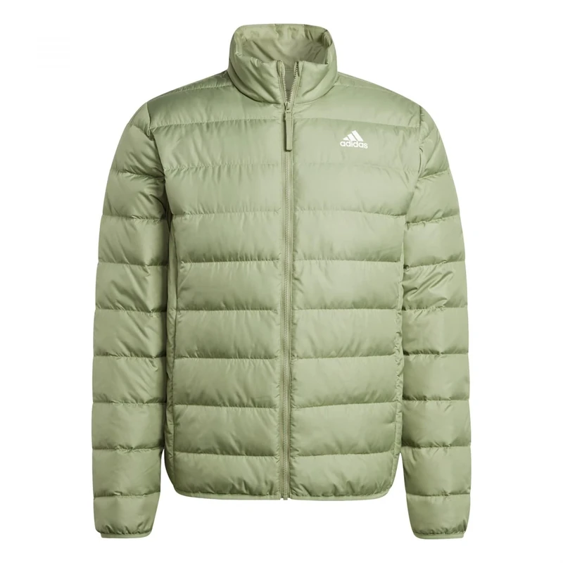 adidas Men's Essentials Light Down Jacket, tent green, M