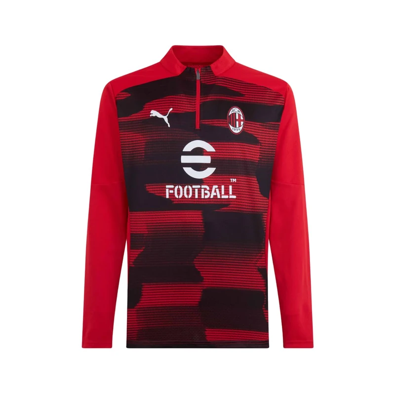 Puma Mens AC Milan Pre Match Drill Top 2024 2025 Adults Red S