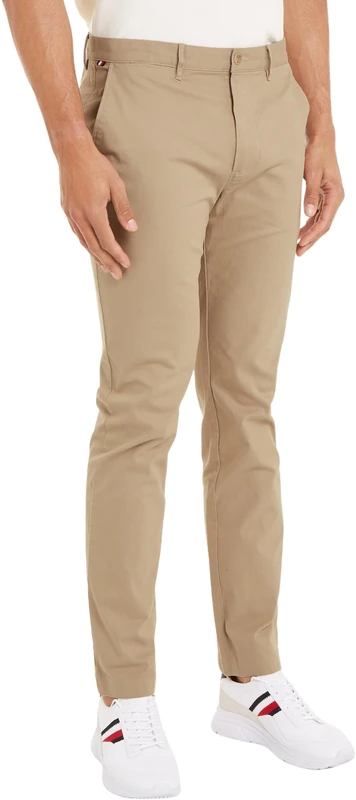 Tommy Hilfiger Men's Denton Essential Twill Stretch Chinos, Beige (Beige), 40W/28L
