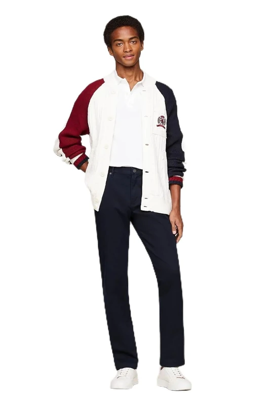 Tommy Hilfiger Men's Denton Cotton Straight Fit Chinos, Blue (Desert Sky), 31W/34L