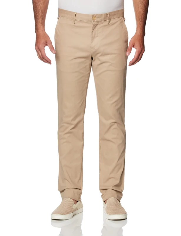 Tommy Hilfiger Men's Bleecker Essential Twill Slim Fit Chinos, Beige (Beige), 40W/28L
