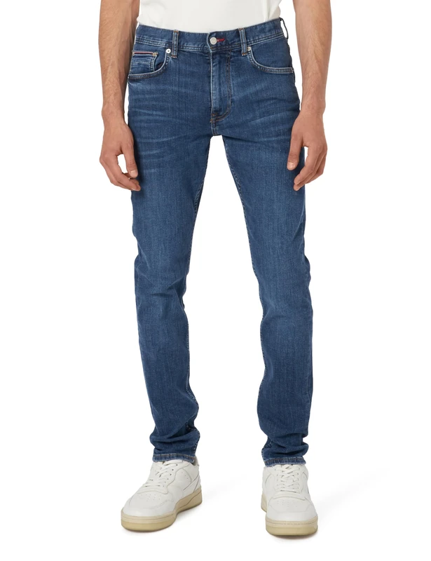 Tommy Hilfiger Men's Tapered Fit Jeans, Blue (Oregon Indigo), 29W/34L