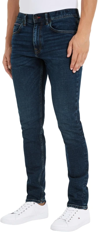 Tommy Hilfiger Men's Tapered Fit Jeans, Blue (Miller Indigo), 28W/34L - Image 1