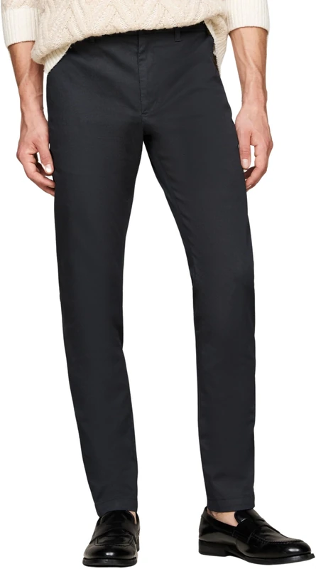 Tommy Hilfiger Men's Bleecker Printed Structure Slim Fit Chinos, Blue (Desert Sky), 28W/32L