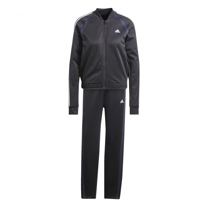 adidas Women's TEAMSPORT TRACKSUIT, black/white, L
