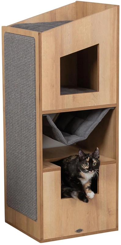 TRIXIE Cat Tower CityStyle, 105 cm, brown/grey