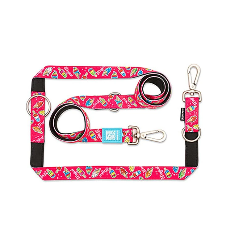 Max & Molly Multifunctional Dog Lead 2 m with 2 Carabiners, Magical/L Shoulder Lead, Padded, Safe and Flexible, Comfort for Your Faithful Companion