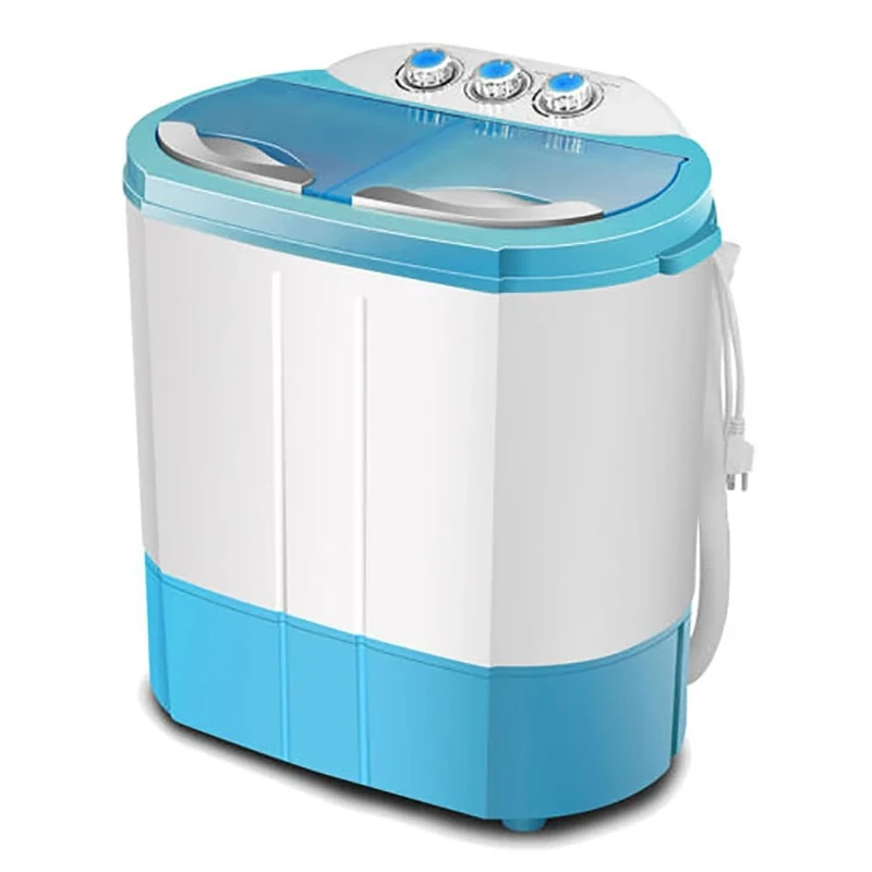 Portable Twin Tub Washing Machine,Washer And Spin Dryer Combo,Compact Dryer Laundry Washer,Total Capacity 4.5 KG, Lightweight and space-saving design,Features a 1300RPM powerful motor